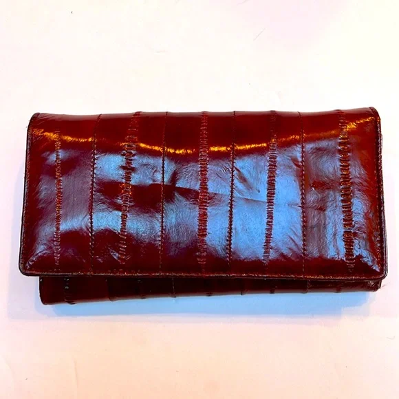 Vintage Lee Sands bi-fold Eel Skin Wallet - Picture 4 of 10
